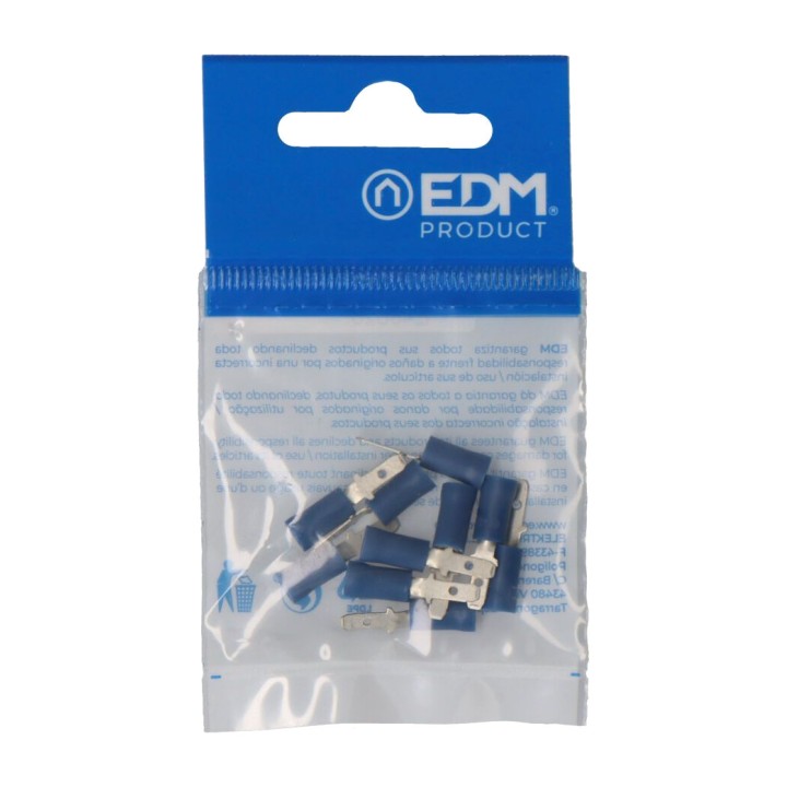 EDM Cosse Faston mâle pré-isolée 100 UDS (10UD) 48620VAR