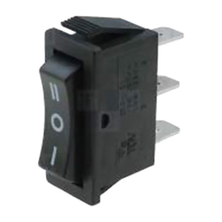 schmaler einbau-kippschalter für schalttafeln, on-off-on 15 a 250 v 33x10x26mm