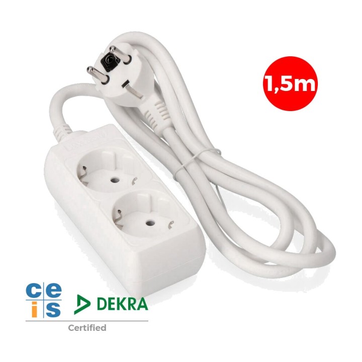 EDM Monipistorasia, 2 Schuko-pistorasiaa H05VV-F 3G1,5 MM2