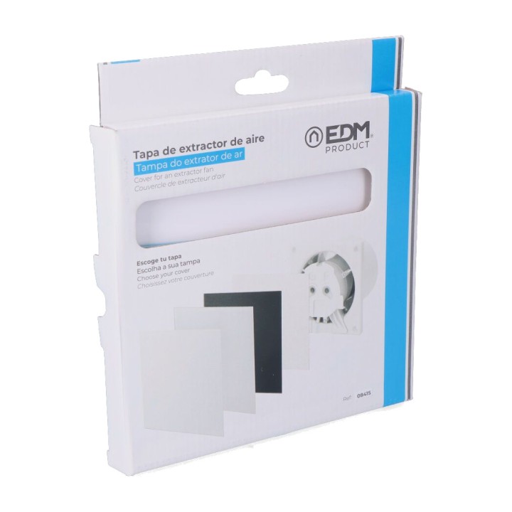 EDM Műanyag fedél ventilátorhoz 08413 175X175MM Ø10 CM