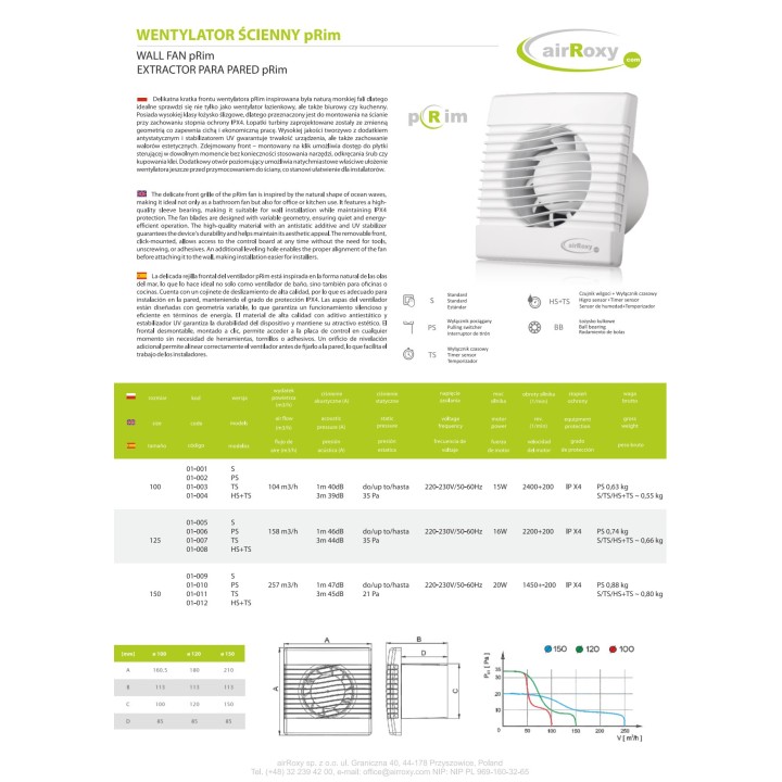 EDM Fürdőszobai és konyhai ventilátor 15 W 10 CM 08408