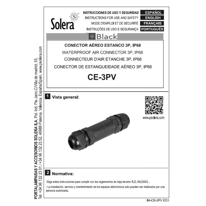 SOLERA Outdoor splice connector with anti-condensation valve