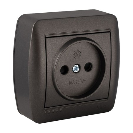 base d'endoll sense presa de terra de superfície mural-2p 16 a 250 v 74x72x28 mm