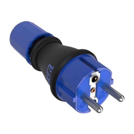 kumipistoke kaksinkertaisella maadoituksella 706tk ip54 16 a 250 v 4,8 mm