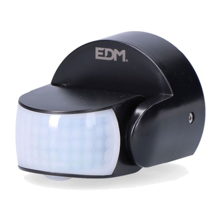 sensor de movimiento crepuscular con regulador de tiempo y luz 180° 15 m ip65