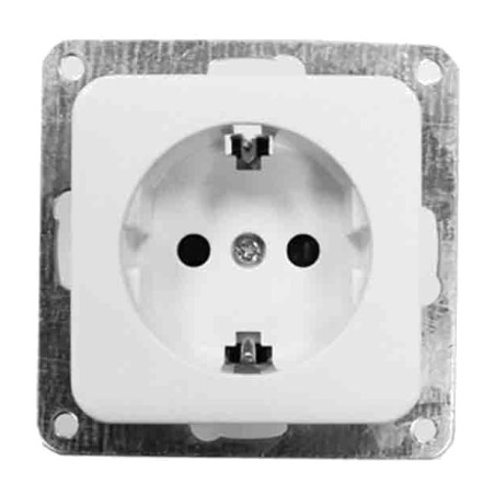 base d'endoll schuko d'encastar amb presa de terra lateral term 16 a 250 v