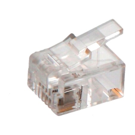 clavija de teléfono de 4 vías rj11