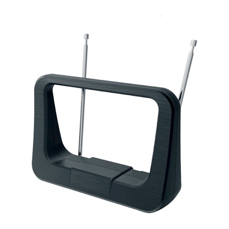 vnitřní tv anténa s napájecím adaptérem classic series uhf 470-862 mhz 170x120x60mm