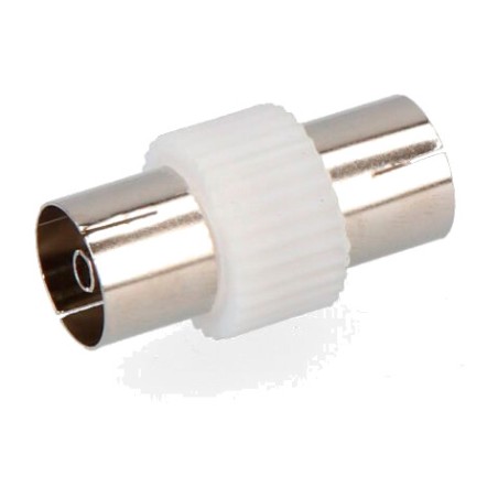 unión doble hembra para cable coaxial de tv 9,5 mm