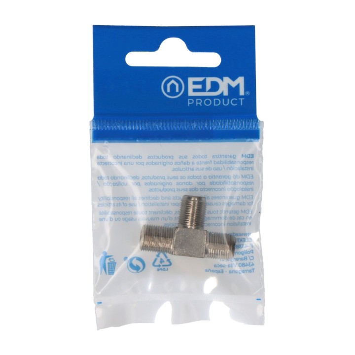 EDM T-elosztó 3 dugóval parabolaantennához F-TYPE (5UD)