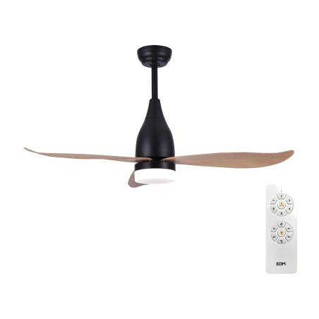 ventilateur de plafond avec éclairage led et télécommande kattegat-3cct dc 15 w + 18 2190 lm 112 cm 2.190