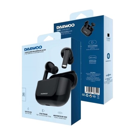 auriculares inalámbricos intraurales con estuche de carga tws dw2001-bluetooth 5.3