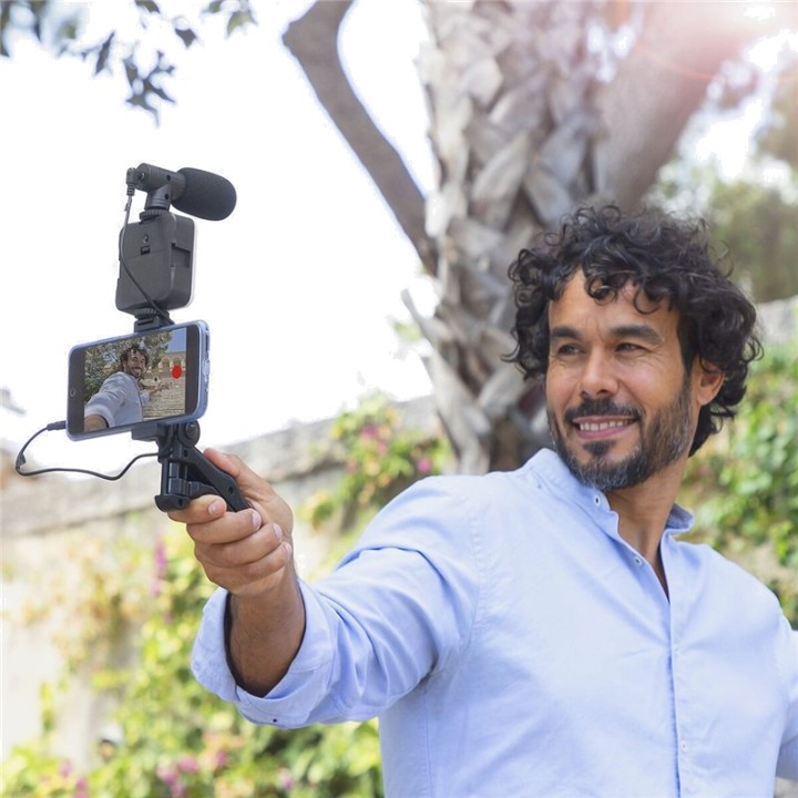 INNOVAGOODS Kit de vlogging Plodni com luz, microfone e