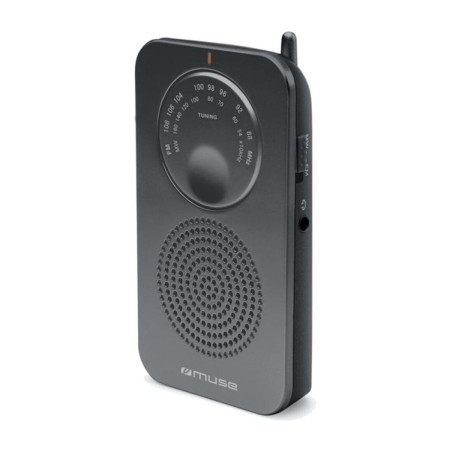 radio de bolsillo analógica am/fm con altavoz y antena telescópica