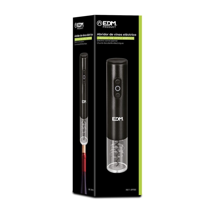 EDM Tire-bouchon électrique pour bouteilles de vin 4 X AA