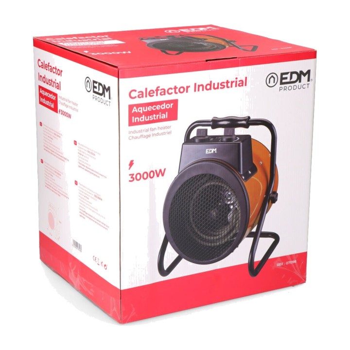 EDM Chauffage industriel 1500-3000W 35 CM 07098