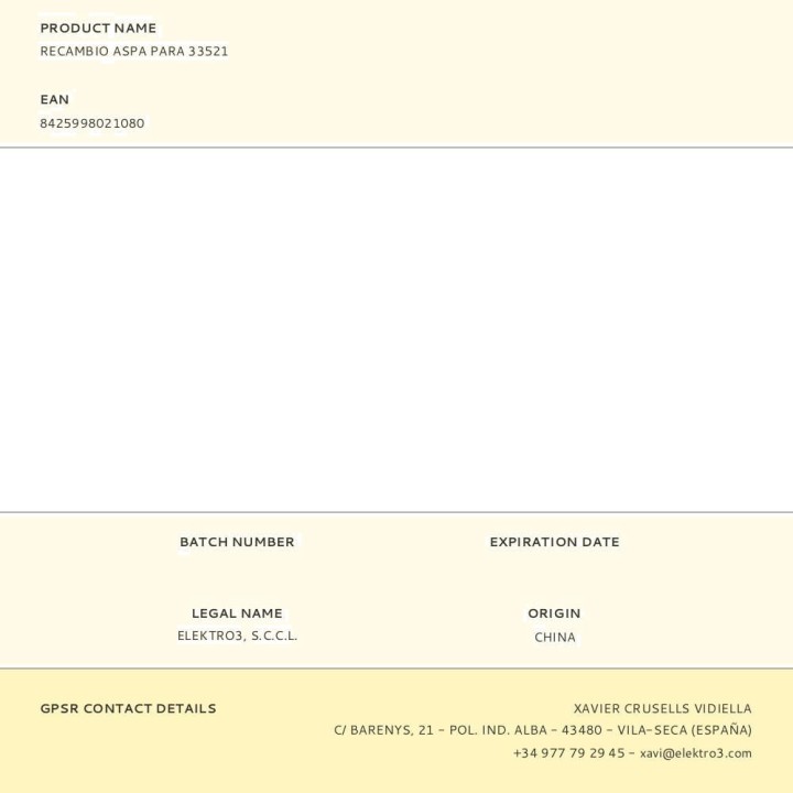EDM Ersatz-Ventilatorflügel 33521 02108