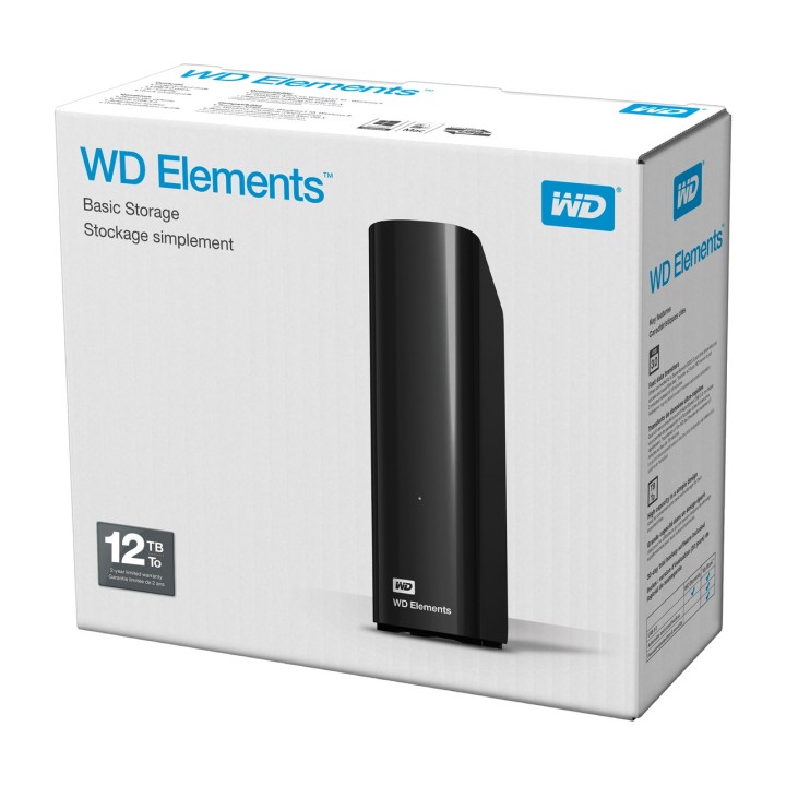 WESTERN DIGITAL Buitendiskstation ELEMENTS DESKTOP 12TB-USB
