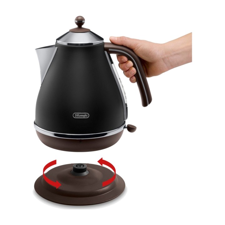 DELONGHI Cordless stainless steel kettle ICONA VINTAGE