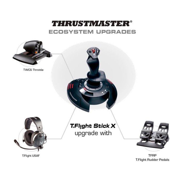 THRUSTMASTER Joystick til flysimulering T.FLIGHT STICK X