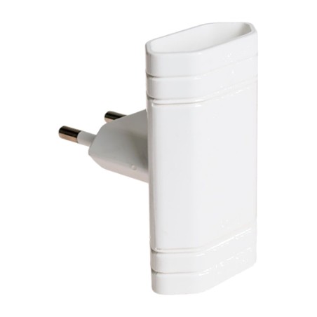 adaptador doble de enchufe con toma de tierra 2p+t 10 a 250 v