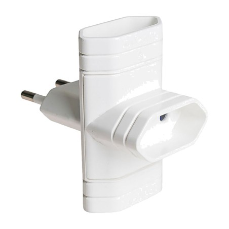 hármas kétpólusú dugasz biztonsági takarólemezzel 6009 10 a 250 v 2300 w 4 mm