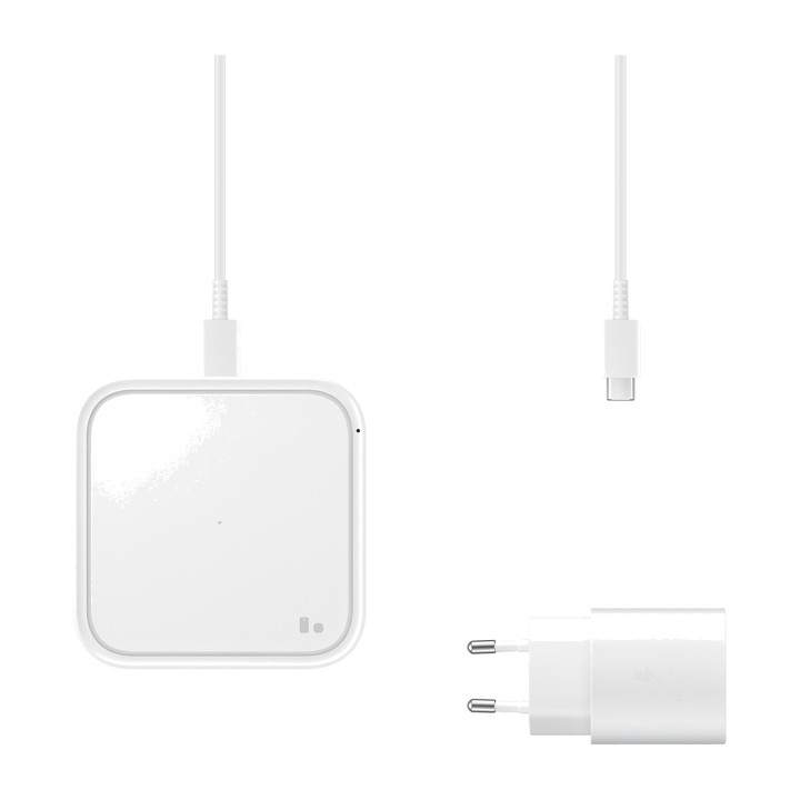 SAMSUNG Cargador inalámbrico rápido para móvil con adaptador de corriente 15W EP-P2400TWEGEU 1886100