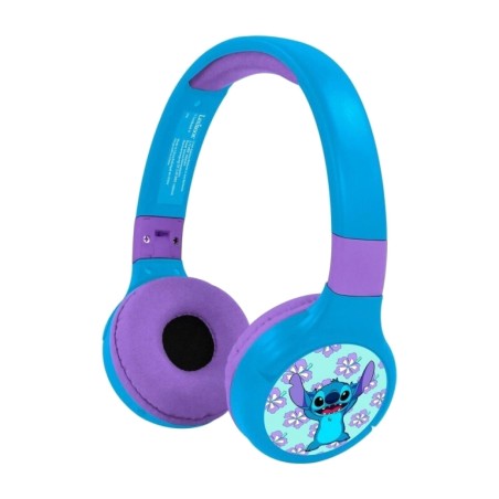auriculares inalámbricos bluetooth con cable desmontable disney stitch
