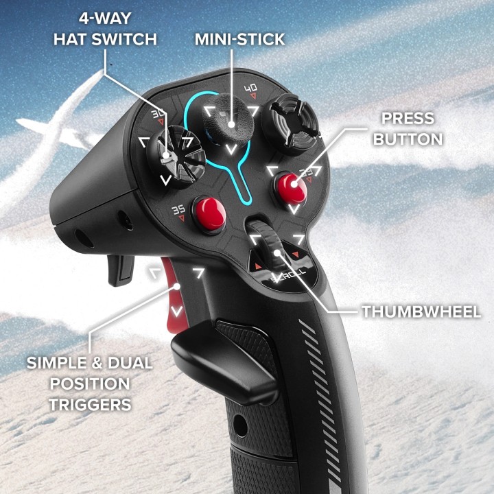 THRUSTMASTER Joystick și manetă de accelerație pentru
