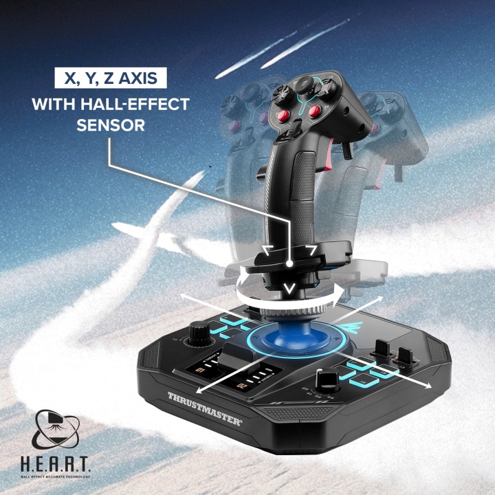 THRUSTMASTER Joystick e manete de potência para simulação de