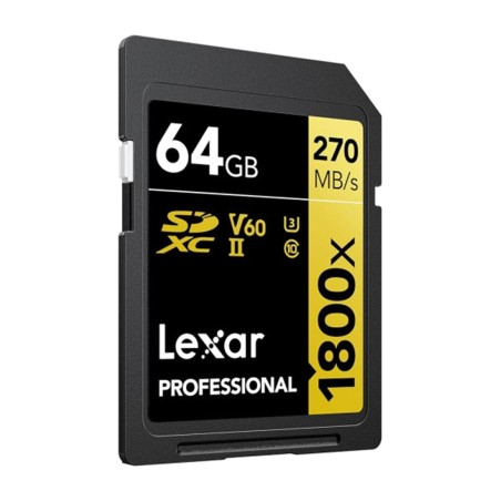tarjeta de memoria sdxc uhs-ii para cámara professional-1800x 64gb v60