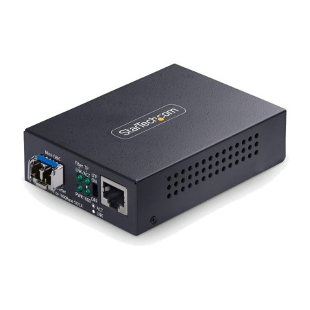 conversor de medios gigabit ethernet a fibra óptica monomodo mcm1110smlc20 lc 1310nm 20km