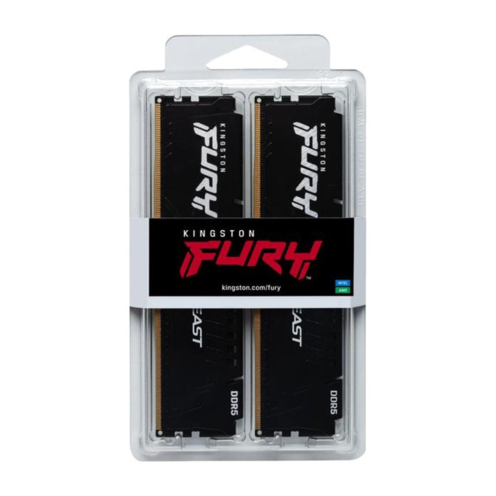 KINGSTON Kit de memoria RAM DIMM para PC de sobremesa FURY BEAST DDR5-6000 32GB 2X16GB CL30 DSP0000038608
