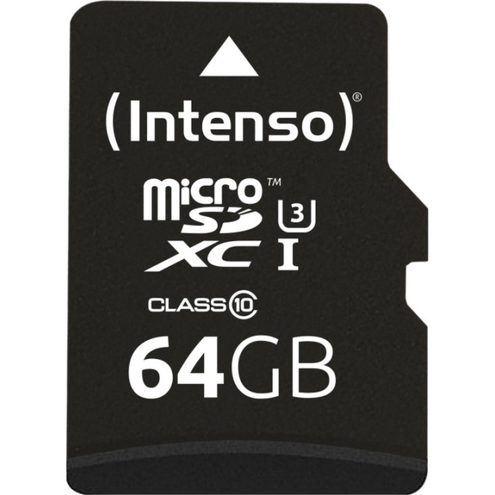 INTENSO Carte mémoire microSDXC UHS-I PROFESSIONAL-CLASE 10