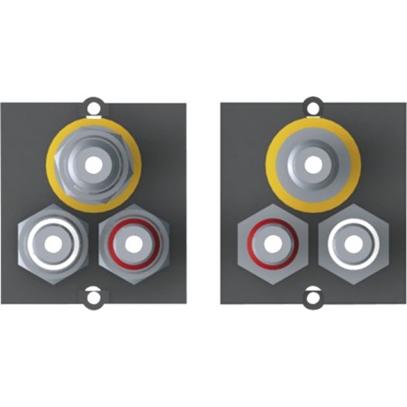 módulo de conexión de vídeo y audio para panel de mesa custom-module-917.026 3x-rca
