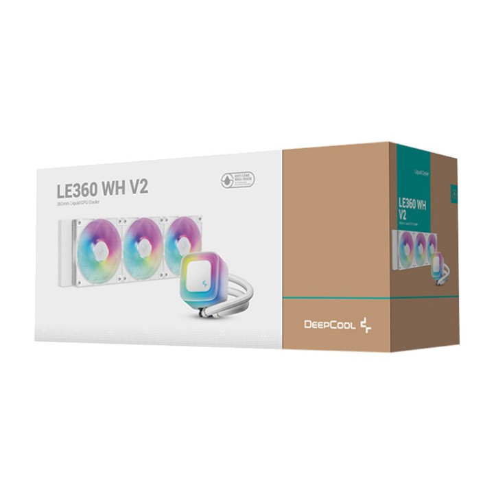 DEEPCOOL AIO-vattenkylning för CPU LE360 V2 ARGB 360MM