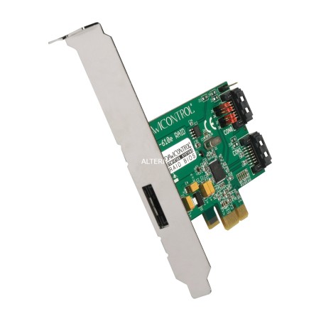 tarjeta controladora sata iii de 2 puertos con esata dc-610e-raid-retail