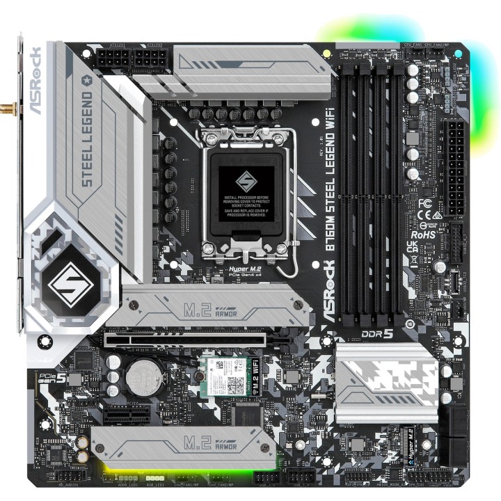 ASROCK micro ATX alaplap B760M STEEL LEGEND-WIFI LGA1700