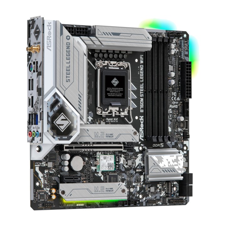 ASROCK Micro-ATX-Mainboard B760M STEEL LEGEND-WIFI LGA1700