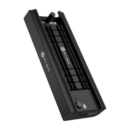 caja externa para ssd m.2 nvme y sata ib-180mc-c31-usb-c 3.2 gen2 10gbps