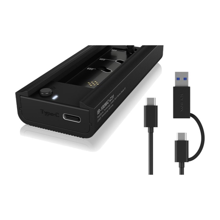 ICY BOX Caixa externa para SSD M.2 NVMe e SATA