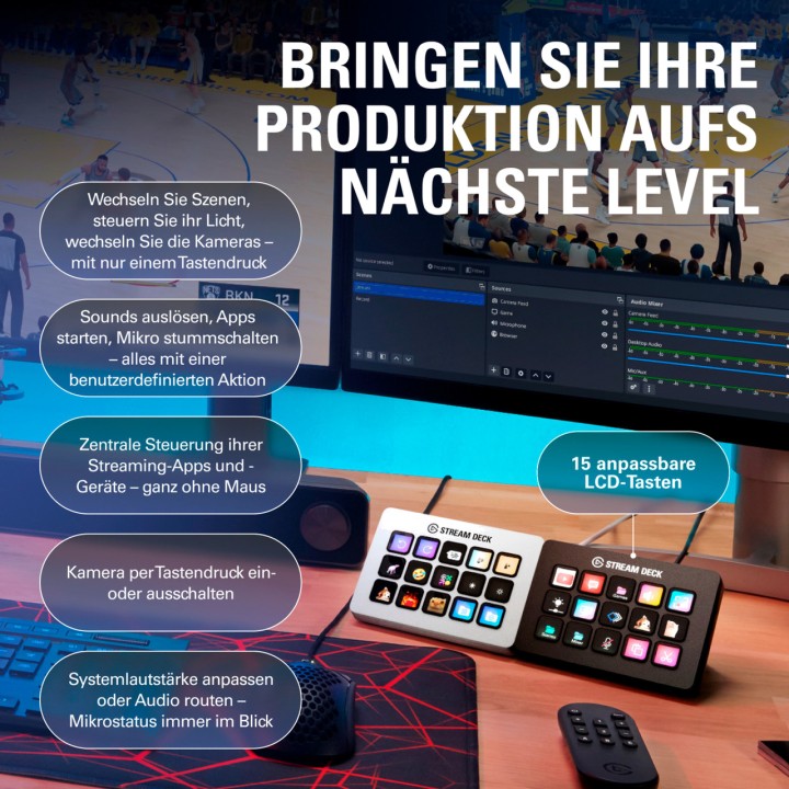 ELGATO Panell de control programable amb tecles LCD STREAM