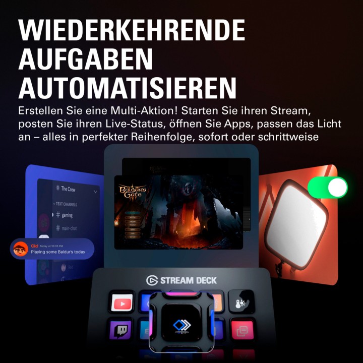 ELGATO Programmierbares Bedienfeld mit LCD-Tasten STREAM