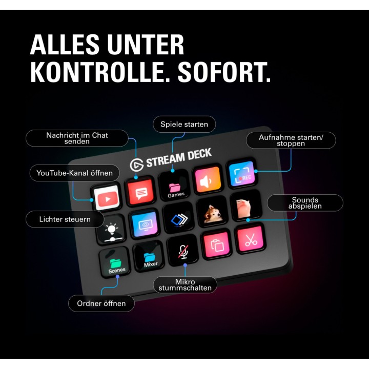 ELGATO Programmable control panel with LCD keys STREAM DECK