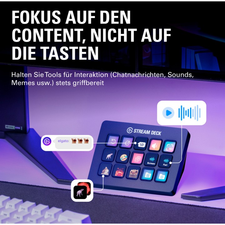 ELGATO Programmerbart kontrolpanel med LCD-taster STREAM
