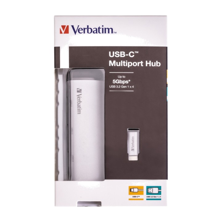 VERBATIM Hub USB-C de 4 puertos 3.2 GEN1 0,15M 49147 1770012
