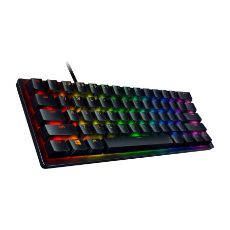 teclado óptico gaming compacto huntsman-mini-purple-qwertz