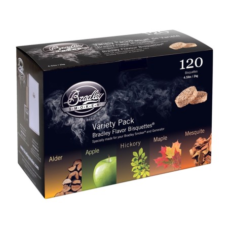 discos de fusta assortits de 5 aromes per a fumador bisquettes-120 uds