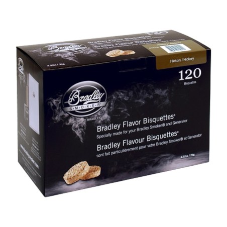 dřevěné puky hickory do udírny bisquettes-120 uds bthc120