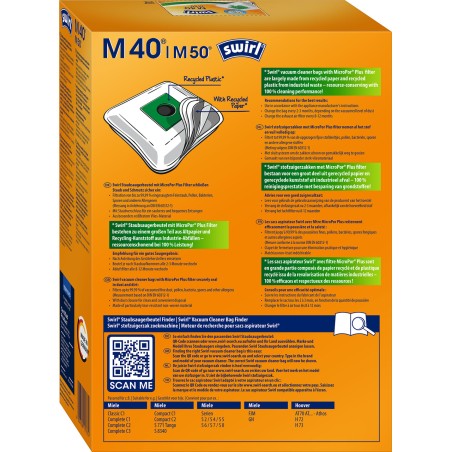 vrečke za sesalnik s filtrom m-40 miele 4 uds